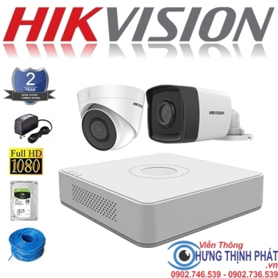 TRỌN BỘ 2 CAMERA IP HIKVISION 2.0 MPX